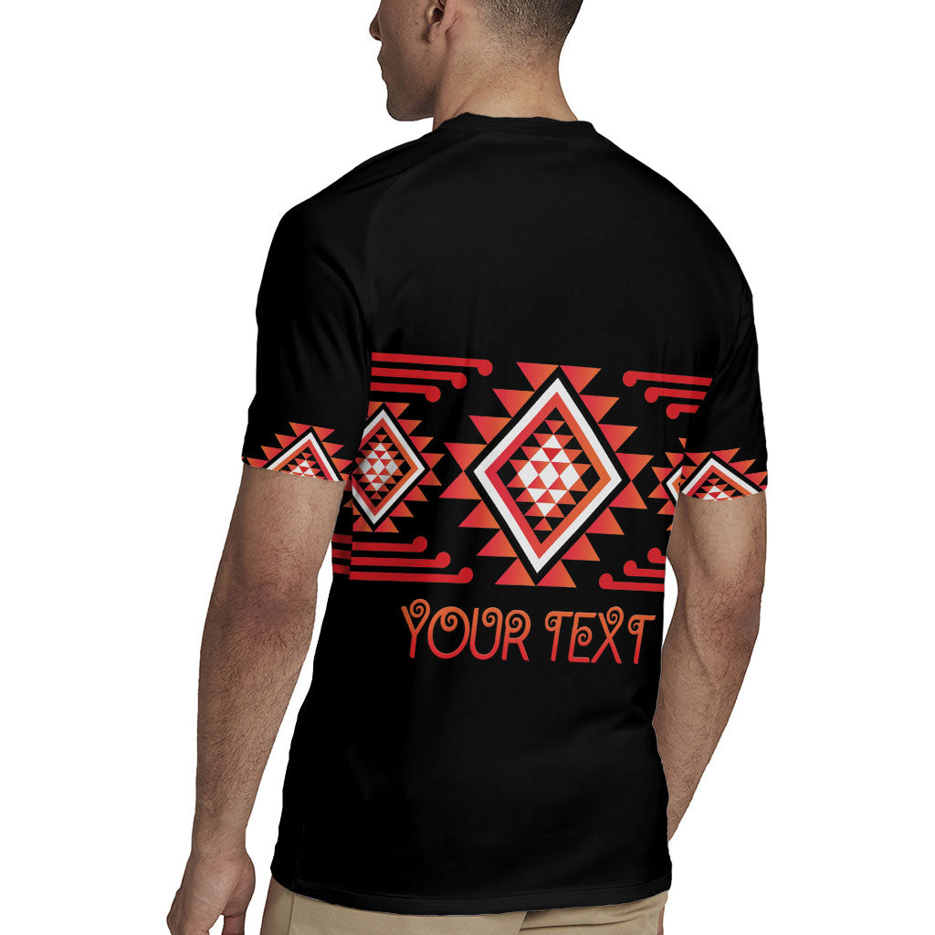 Aotearoa Atua Ruaumoko Personalised Rugby Jersey Maori Powerful God Taniko Motifs
