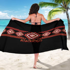 Aotearoa Atua Ruaumoko Sarong Maori Powerful God Taniko Motifs
