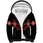 Aotearoa Atua Ruaumoko Personalised Sherpa Hoodie Maori Powerful God Taniko Motifs