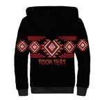 Aotearoa Atua Ruaumoko Personalised Sherpa Hoodie Maori Powerful God Taniko Motifs
