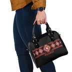 Aotearoa Atua Ruaumoko Shoulder Handbag Maori Powerful God Taniko Motifs