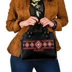 Aotearoa Atua Ruaumoko Shoulder Handbag Maori Powerful God Taniko Motifs