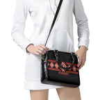 Aotearoa Atua Ruaumoko Shoulder Handbag Maori Powerful God Taniko Motifs