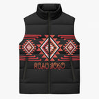 Aotearoa Atua Ruaumoko Personalised Sleeveless Puffer Jacket Maori Powerful God Taniko Motifs