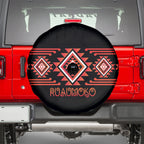 Aotearoa Atua Ruaumoko Spare Tire Cover Maori Powerful God Taniko Motifs