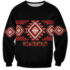 Aotearoa Atua Ruaumoko Personalised Sweatshirt Maori Powerful God Taniko Motifs