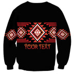 Aotearoa Atua Ruaumoko Personalised Sweatshirt Maori Powerful God Taniko Motifs