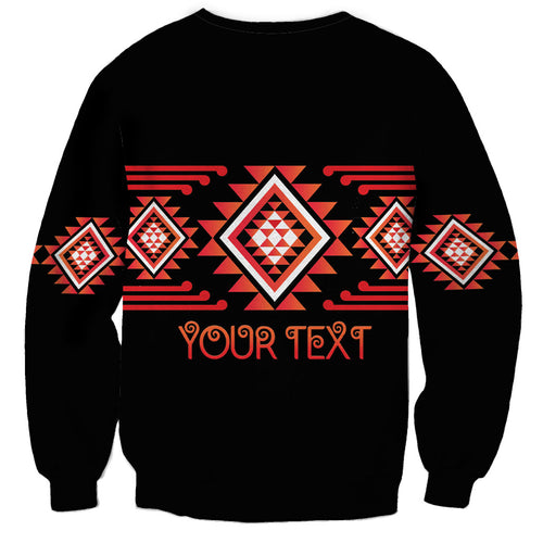 Aotearoa Atua Ruaumoko Personalised Sweatshirt Maori Powerful God Taniko Motifs