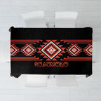 Aotearoa Atua Ruaumoko Tablecloth Maori Powerful God Taniko Motifs