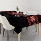 Aotearoa Atua Ruaumoko Tablecloth Maori Powerful God Taniko Motifs