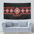 Aotearoa Atua Ruaumoko Tapestry Maori Powerful God Taniko Motifs