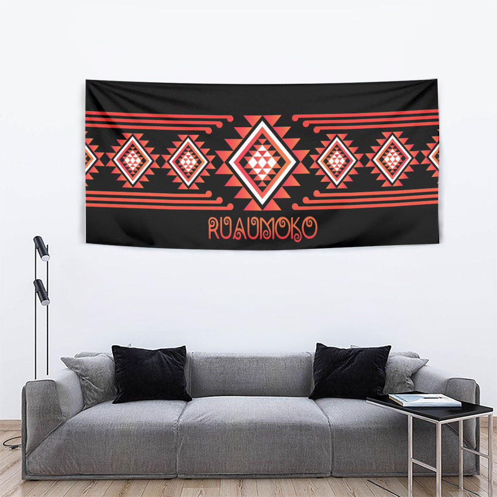 Aotearoa Atua Ruaumoko Tapestry Maori Powerful God Taniko Motifs