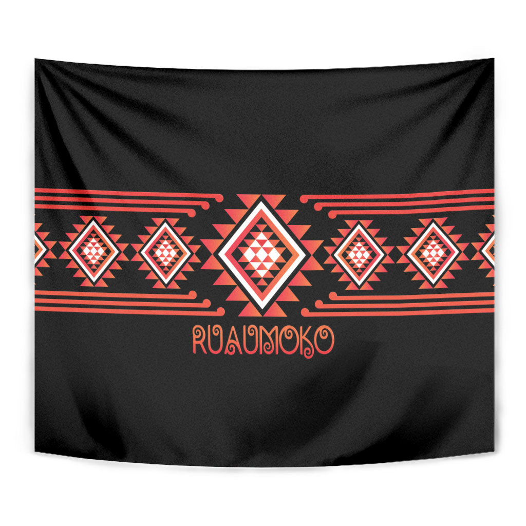 Aotearoa Atua Ruaumoko Tapestry Maori Powerful God Taniko Motifs