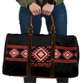 Aotearoa Atua Ruaumoko Travel Bag Maori Powerful God Taniko Motifs
