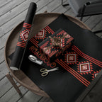 Aotearoa Atua Ruaumoko Wrapping Paper Maori Powerful God Taniko Motifs