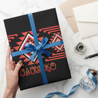 Aotearoa Atua Ruaumoko Wrapping Paper Maori Powerful God Taniko Motifs