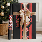 Aotearoa Atua Ruaumoko Wrapping Paper Maori Powerful God Taniko Motifs