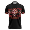 Aotearoa Atua Ruaumoko Personalised Zipper Polo Shirt Maori Powerful God Taniko Motifs