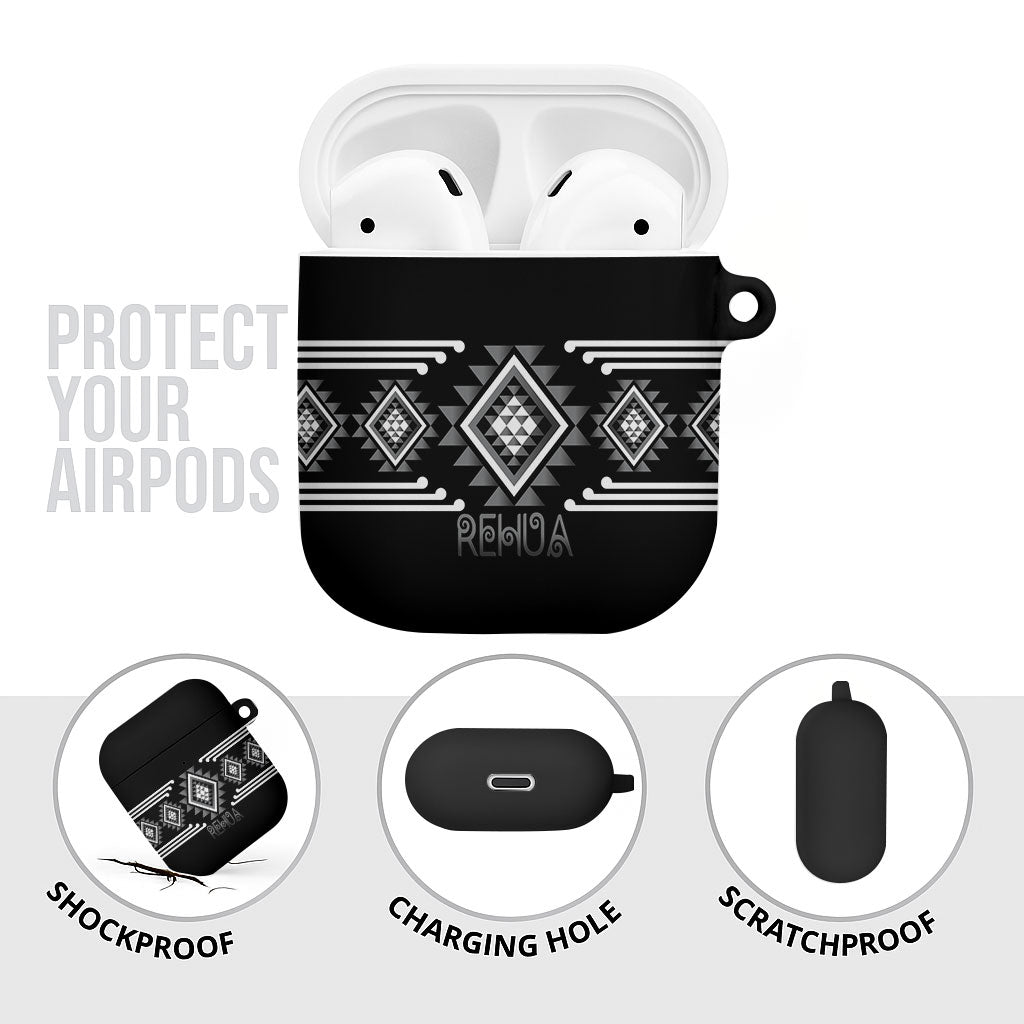 Aotearoa Atua Rehua AirPods Case Maori God Of Healing Taniko Motifs