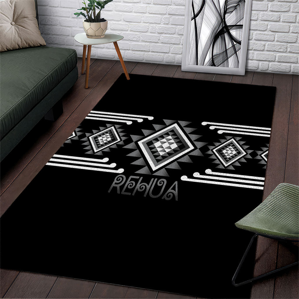 Aotearoa Atua Rehua Area Rug Maori God Of Healing Taniko Motifs