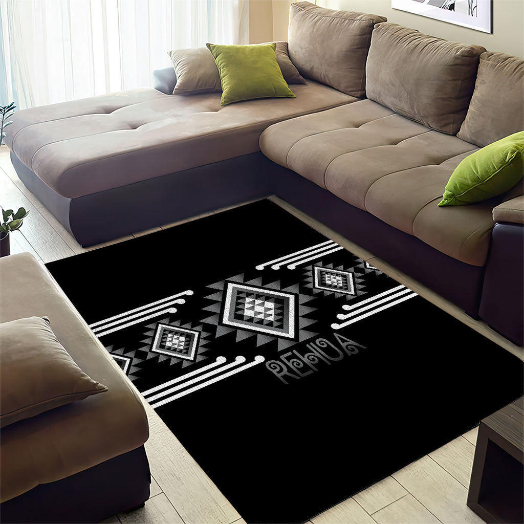 Aotearoa Atua Rehua Area Rug Maori God Of Healing Taniko Motifs