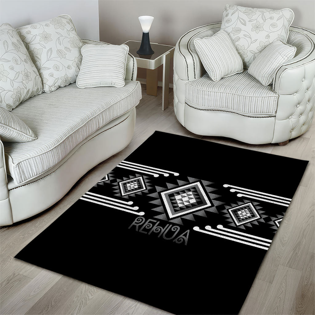Aotearoa Atua Rehua Area Rug Maori God Of Healing Taniko Motifs