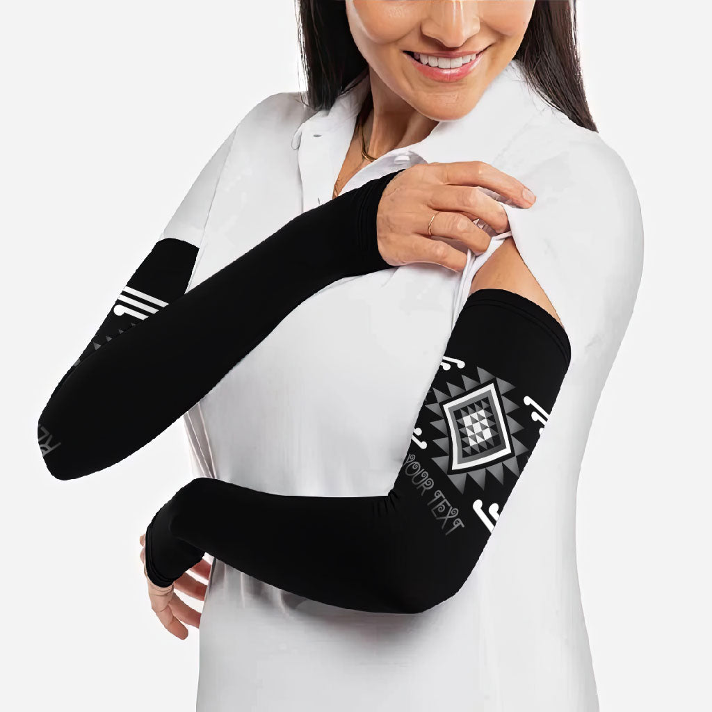Aotearoa Atua Rehua Personalised Arm Sleeves Maori God Of Healing Taniko Motifs