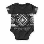 Aotearoa Atua Rehua Personalised Baby Onesie Maori God Of Healing Taniko Motifs