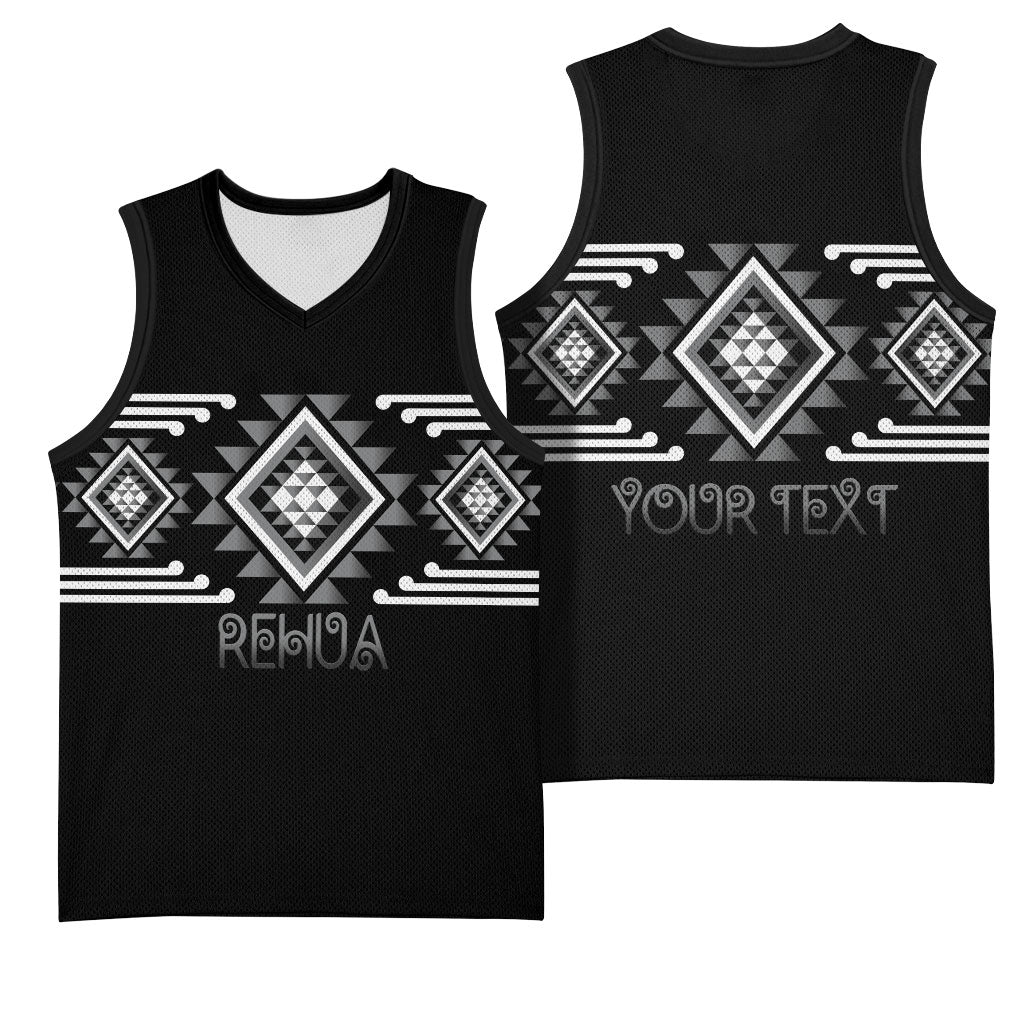 Aotearoa Atua Rehua Personalised Basketball Jersey Maori God Of Healing Taniko Motifs