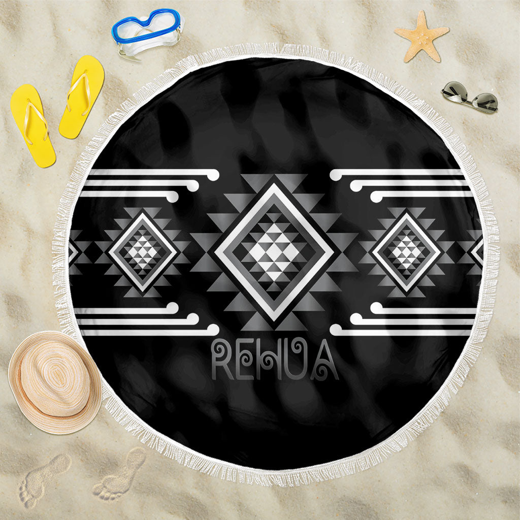 Aotearoa Atua Rehua Beach Blanket Maori God Of Healing Taniko Motifs