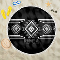 Aotearoa Atua Rehua Beach Blanket Maori God Of Healing Taniko Motifs