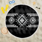 Aotearoa Atua Rehua Beach Blanket Maori God Of Healing Taniko Motifs