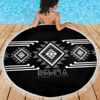 Aotearoa Atua Rehua Beach Blanket Maori God Of Healing Taniko Motifs