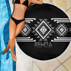Aotearoa Atua Rehua Beach Blanket Maori God Of Healing Taniko Motifs