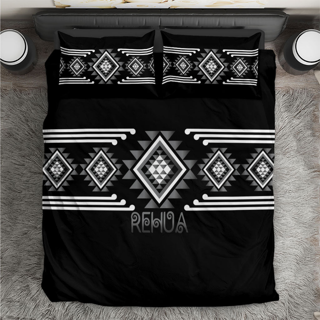 Aotearoa Atua Rehua Bedding Set Maori God Of Healing Taniko Motifs