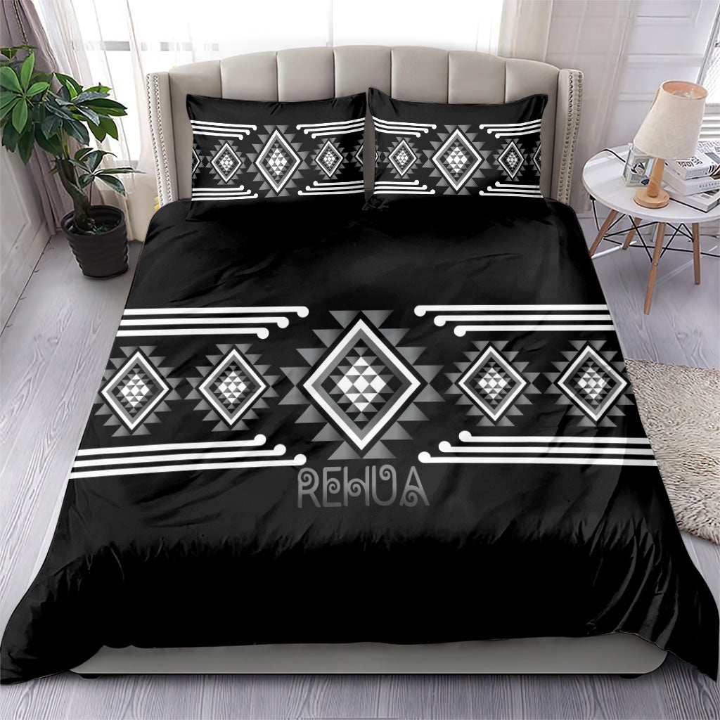 Aotearoa Atua Rehua Bedding Set Maori God Of Healing Taniko Motifs