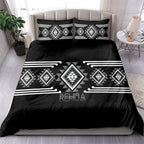 Aotearoa Atua Rehua Bedding Set Maori God Of Healing Taniko Motifs