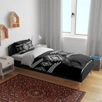 Aotearoa Atua Rehua Bedding Set Maori God Of Healing Taniko Motifs