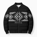 Aotearoa Atua Rehua Personalised Bomber Puffer Jacket Maori God Of Healing Taniko Motifs