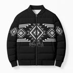 Aotearoa Atua Rehua Personalised Bomber Puffer Jacket Maori God Of Healing Taniko Motifs