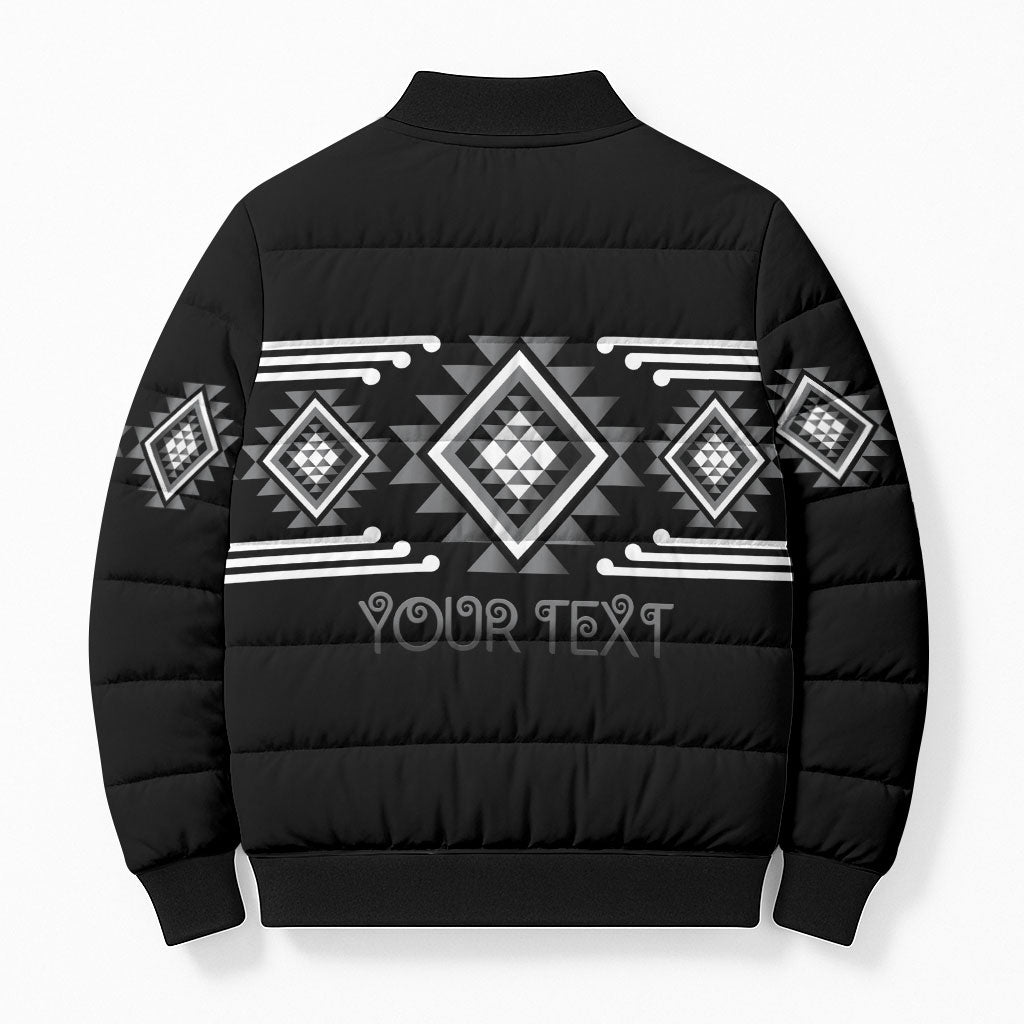 Aotearoa Atua Rehua Personalised Bomber Puffer Jacket Maori God Of Healing Taniko Motifs