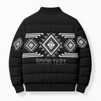 Aotearoa Atua Rehua Personalised Bomber Puffer Jacket Maori God Of Healing Taniko Motifs