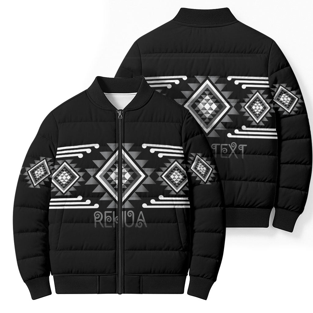 Aotearoa Atua Rehua Personalised Bomber Puffer Jacket Maori God Of Healing Taniko Motifs