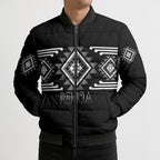 Aotearoa Atua Rehua Personalised Bomber Puffer Jacket Maori God Of Healing Taniko Motifs