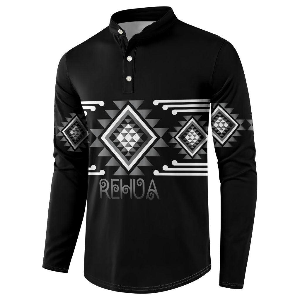 Aotearoa Atua Rehua Personalised Button Sweatshirt Maori God Of Healing Taniko Motifs