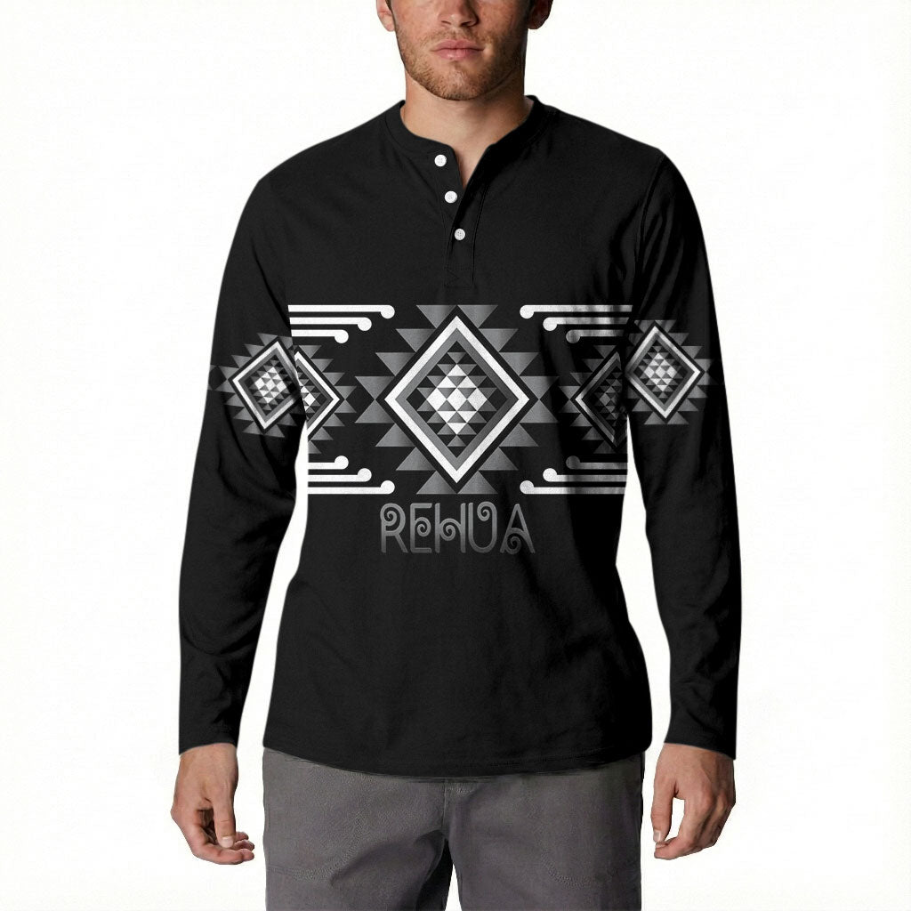 Aotearoa Atua Rehua Personalised Button Sweatshirt Maori God Of Healing Taniko Motifs