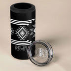 Aotearoa Atua Rehua Personalised 4 in 1 Can Cooler Tumbler Maori God Of Healing Taniko Motifs