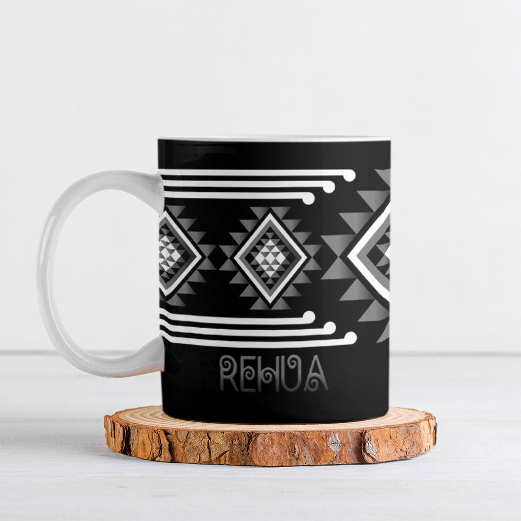 Aotearoa Atua Rehua Personalised Ceramic Mug Maori God Of Healing Taniko Motifs