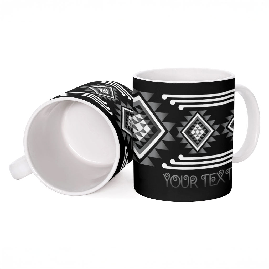 Aotearoa Atua Rehua Personalised Ceramic Mug Maori God Of Healing Taniko Motifs