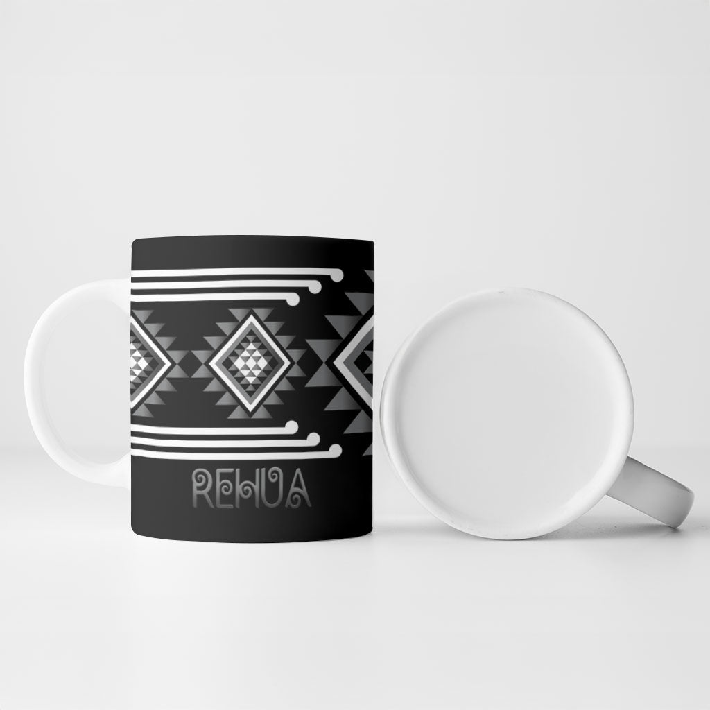 Aotearoa Atua Rehua Personalised Ceramic Mug Maori God Of Healing Taniko Motifs